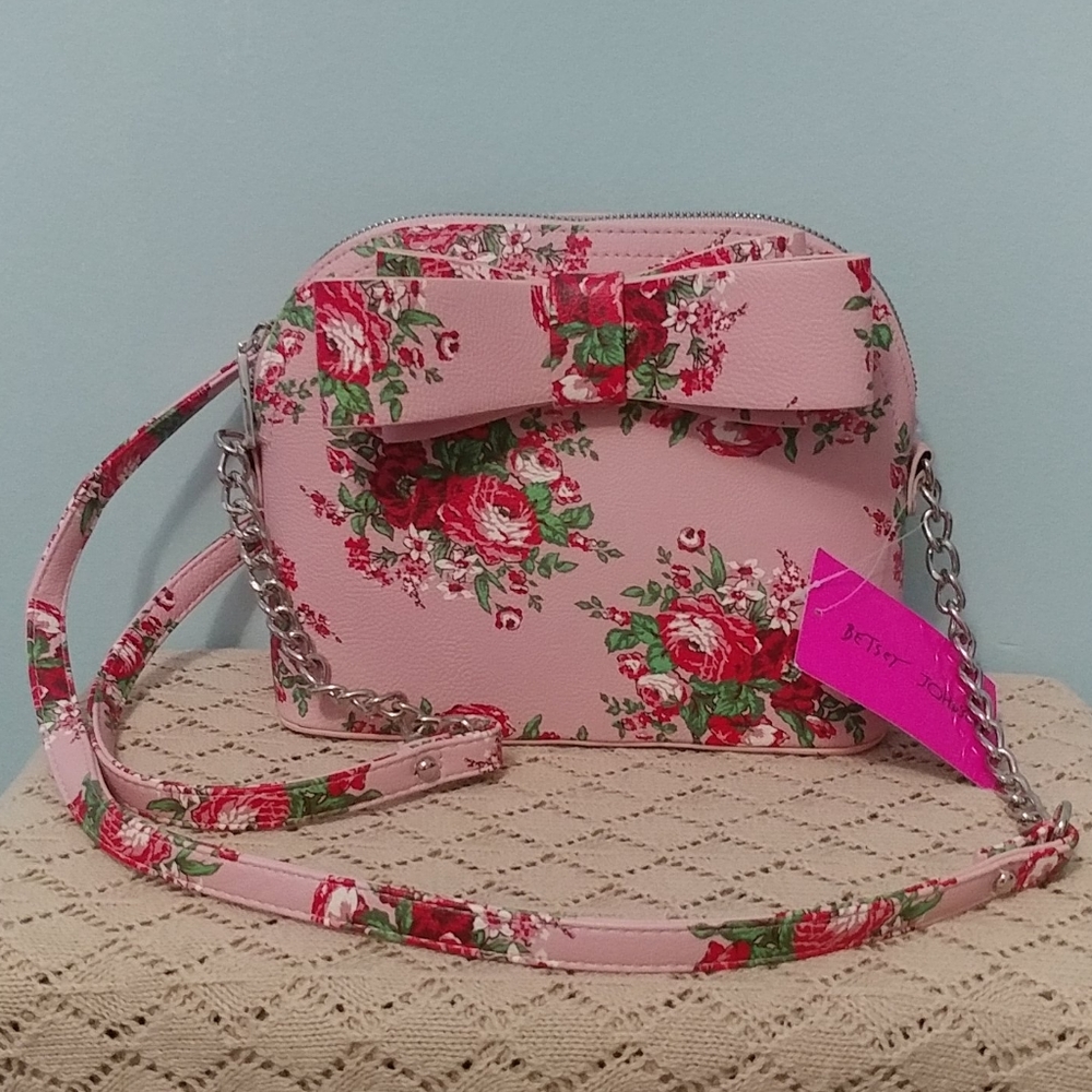 Betsey Johnson floral crossbody